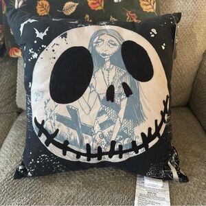 Disney Black and Cream Halloween Throw Pillow
